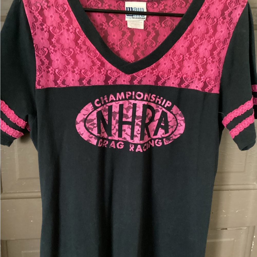 Black and Pink NHRA Championship T-Shirt